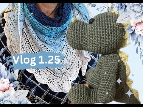 Видео: Влог_1/25: Вязание платка с градацией и простая жизнь в Германии