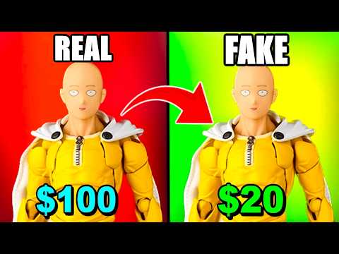 Видео: Сравнение пиратских копий. Фигурка One Punch Man Revoltech Saitama