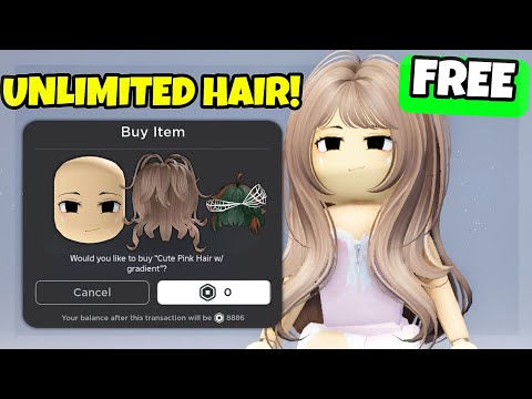 Видео: БЕСПЛАТНЫЕ НЕОГРАНИЧЕННЫЕ ВОЛОСЫ И ПРЕДМЕТЫ! ROBLOX