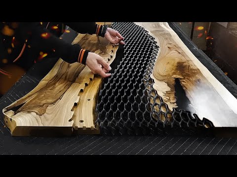 Видео: Сделал стол из слэба: дерево встречается с металлом в потрясающей комбинации