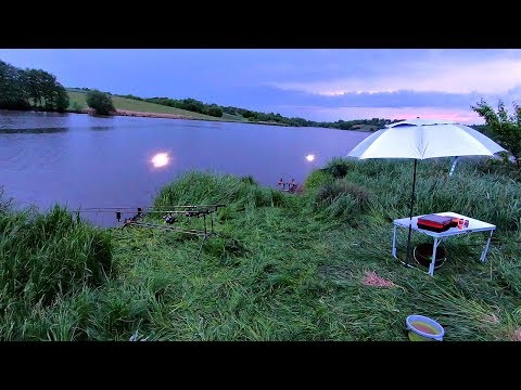 Видео: Рыбалка с ночевкой! Трудовая ловля карпа на карповики и флэт фидер! Жарим шашлычок!