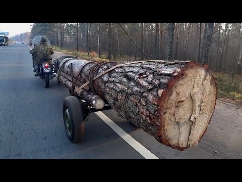 Видео: Перевозка тяжелых грузов на мотоциклах Урал или Днепр