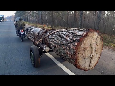 Видео: Перевозка тяжелых грузов на мотоциклах Урал или Днепр