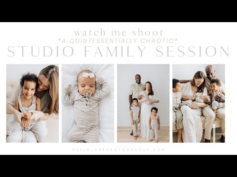 Видео: За кулисами | Семейная фотосессия в студии