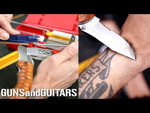 Видео: БЫСТРЫЙ и НАДЕЖНЫЙ способ получить ОСТРЫЙ КАК БРИТВА НОЖ! (Роскошная система заточки Lansky с нес...