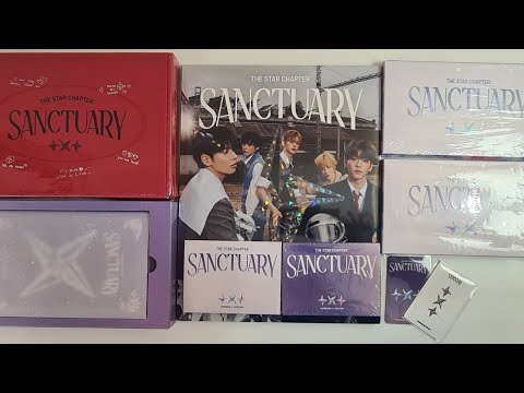 Видео: Распаковка альбома TXT The Star Chapter: SANCTUARY (Set),(ANGEL Ver.),(Weverse ver.)/Unboxing TXT