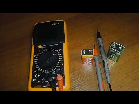 Видео: Как Проверить сколько ампер в батарейке кроне