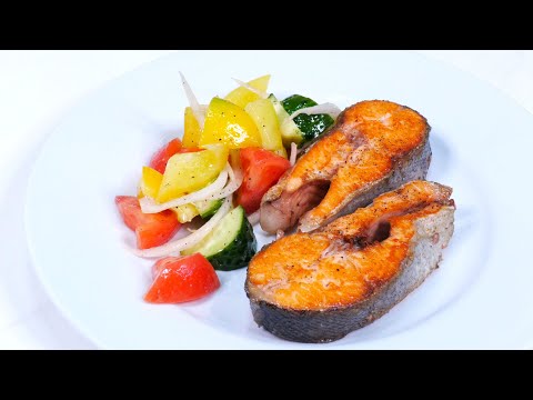 Видео: Как вкусно пожарить стейк Форели и другой красной рыбы.