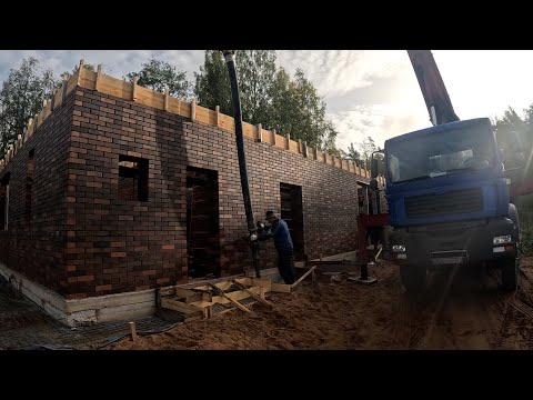 Видео: ХУТОР, ЗАЛИВКА ОТМОСТКИ И АРМПОЯСА