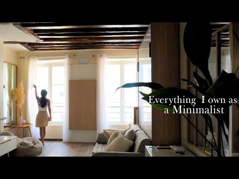 Видео: все, чем я владею как минималист, живущий в крошечной парижской квартире площадью 32 м²