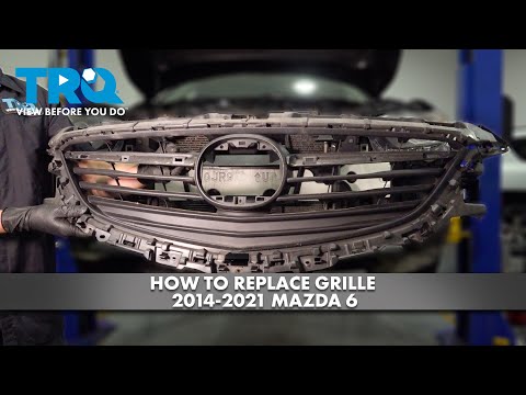Видео: Как заменить решетку радиатора на Mazda 6 2014-2021 годов