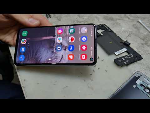 Видео: Samsung S10E / Дорогущий дисплей, вырез под камеру/ Замена дисплея (модуля)