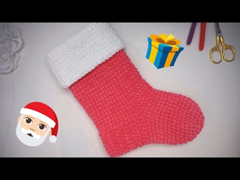 Видео: РОЗОВЫЕ РОЖДЕСТВЕНСКИЕ ЧУЛКИ Схемы крючком ЛЕГКО