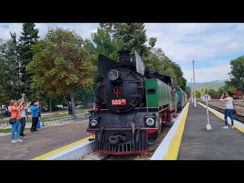 Видео: Атрактивен, парен, теснолинеен влак - Септември - Велинград - 2021 - заснемане с дрон в 4К, 60FPS