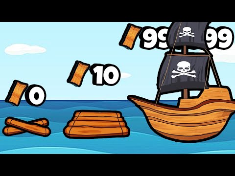 Видео: ЭВОЛЮЦИЯ ВЫЖИВАНИЯ НА ПЛОТУ, МАКСИМАЛЬНЫЙ УРОВЕНЬ! | Raft Survivors