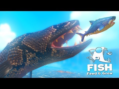 Видео: ГИГАНТСКАЯ РЫБА ЗМЕЯ В ОКЕАНЕ! МЕГАЛОДОН В ШОКЕ | Feed and Grow Fish