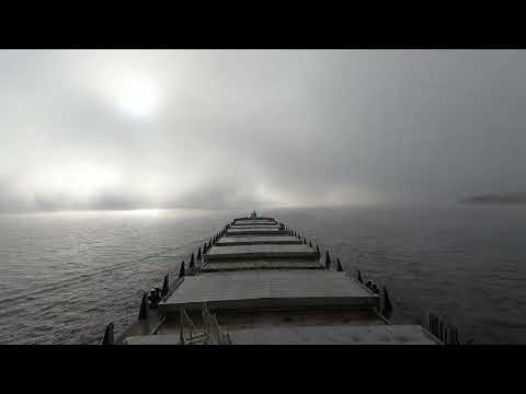 Видео: Туман на реке Шексна