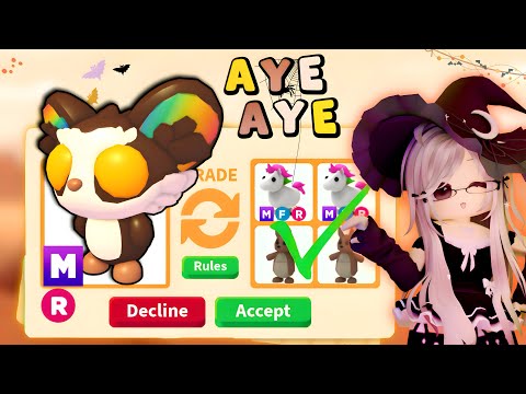 Видео: 🎃ТРЕЙДЫ НА МЕГА AYE AYE | ДА,ДА | ЧТО ДАЮТ Adopt me Halloween 2025 Roblox