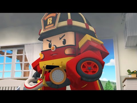 Видео: РОБОКАР ПОЛИ - Не прячьтесь при пожаре! (17 серия) Рой и правила пожарной безопасности