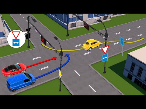 Видео: Кто из водителей, двигаясь по выбранной траектории, нарушает правила?