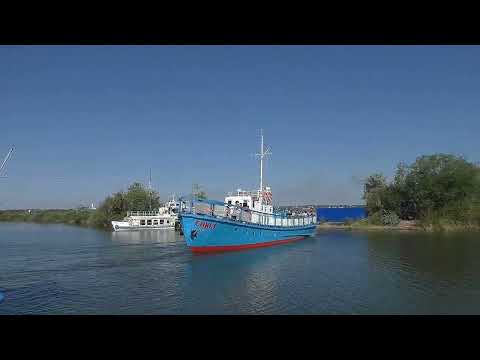 Видео: Отплытие теплохода "Союз" - (г.Темиртау, Самаркандское водохранилище)