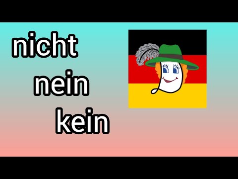 Видео: Розмовна німецька 3. Nicht, kein, nein. Заперечне речення.