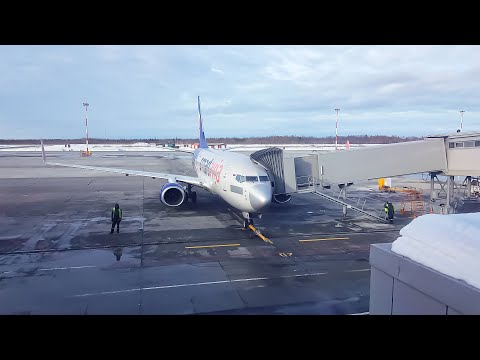 Видео: Архангельск - Москва (DME) / Boeing 737-700 / Smartavia