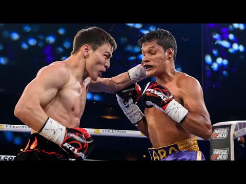 Видео: Казахстанец Батыр Джукембаев мощными ударами в челюсть отправил в нокдаун и нокаутировал мексиканца