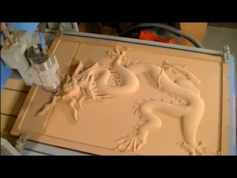 Видео: Фрезерный станок с ЧПУ может зарабатывать более 500 долларов в день, обрабатывая большие 3D-модели.