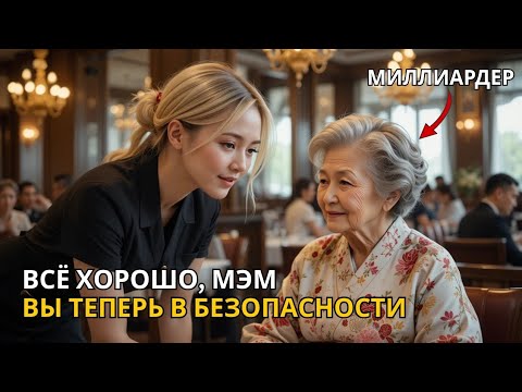 Видео: Официантка помогла потерянной старушке, не понимавшей английский. Оказалось, она миллиардер…