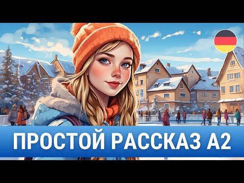Видео: Учим немецкий язык на слух А2 "Eislaufen"