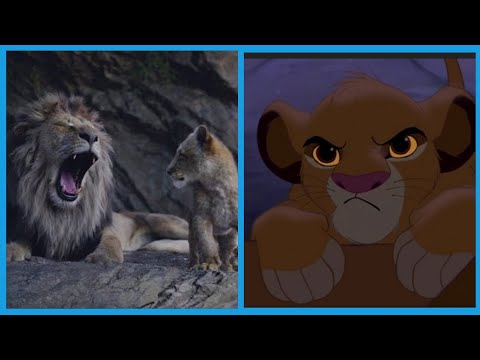 Видео: Король лев:Симба будит отца. ,,Пап,вставай!".1994/2019.