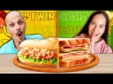 Видео: Twin Telepathy САНДВИЧ Challenge