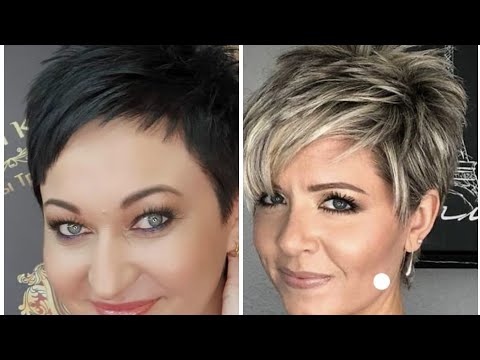 Видео: Последние 40 изображений коротких стрижек для женщин и удлиненного боба-пикси