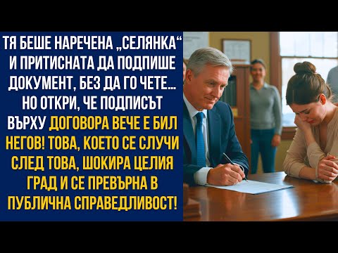 Видео: „Подпиши тук, селянко!“ – подигра се нотариусът… но подписът беше негов!