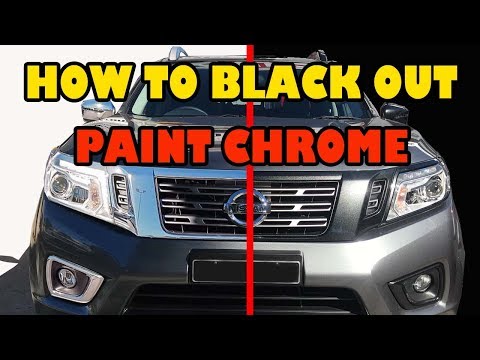 Видео: Как закрасить хром и сделать машину черной