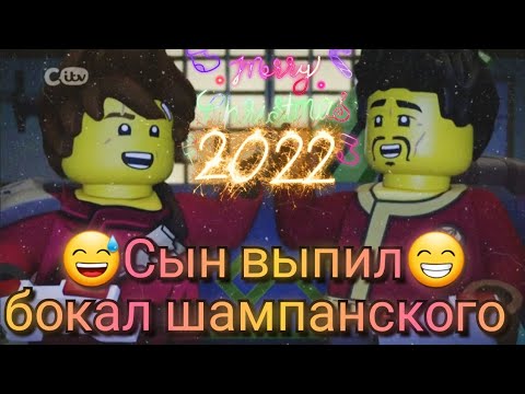 Видео: Прикол Ниндзяго; Сын выпил бокал шампанского.😅🤣👍