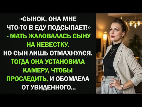 Видео: ＂Сынок, она мне что-то в еду подсыпает!＂ - мать жаловалась сыну на невестку.