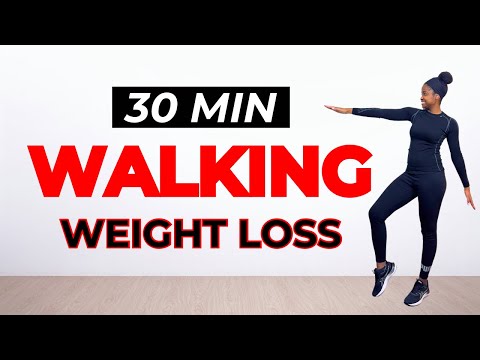 Видео: 🔥30-минутная тренировка ходьбы для похудения | Тренировка для коленей и спины