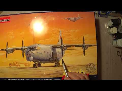 Видео: Antonov AN-12BK "CUB", Антонов Ан-12БК, любимый самолет В.Ф. Маргелова, RODEN, распаковка