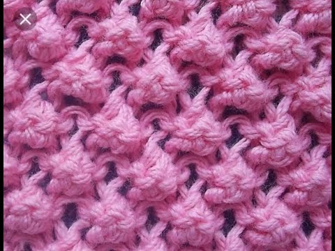 Видео: МК Узор спицами "Ежевика"