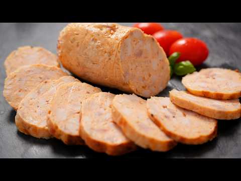 Видео: Вкуснейшая куриная колбаса БЕЗ оболочки, БЕЗ желатина!