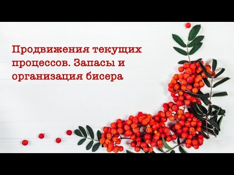 Видео: Продвижения текущих процессов. Запасы и организация бисера