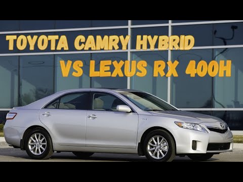 Видео: Сравнение Toyota Camry и Lexus RX 400H. Сравнение гибридных автомобилей разных марок.