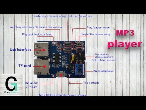 Видео: MP3 player module. Модуль MP3 с aliexpress. Маленький обзор. Делюсь опытом.