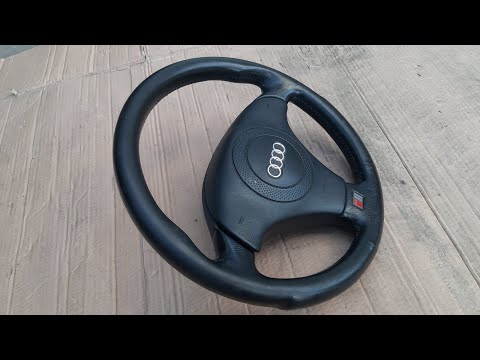 Видео: Ауди 100c4 ставим руль от a6 s6 S line  и что бы работали поворотники и сигнал.