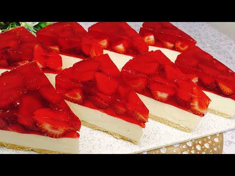 Видео: ЧИЗКЕЙК 🍓🍓🍓 Клубничный Без выпечки/  Qulpinayli CHIZKEYK / Чизкейк тайёрлаш