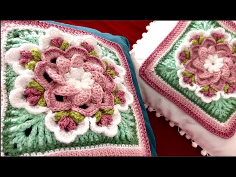 Видео: ЦВЕТЫ крючком МАСТЕР-КЛАСС соединение мотивов ЦВЕТОЧНЫЙ УЗОР DIY Tutorial EASY Crochet flower