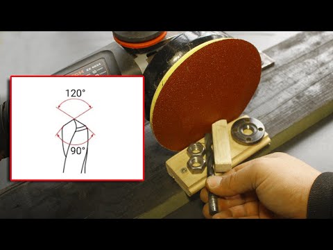 Видео: Точу сверла за 10 секунд. инструмент для заточки сверл.