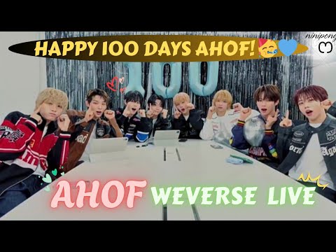 Видео: [ALL SUB] AHOF WEVERSE LIVE 😍🎉💞 (10.09.25) С 100 ДНЯМИ!! #weverselive #weverse #ahof